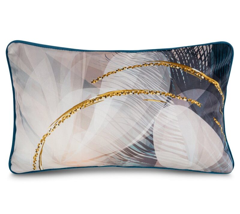 Poszewka welwet Eva MH kremowa 30x50 cm – dodaje blasku wnętrzu