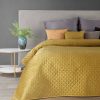 Narzuta velvet srebrna 200 x 220 cm – dodaje luksusu sypialni