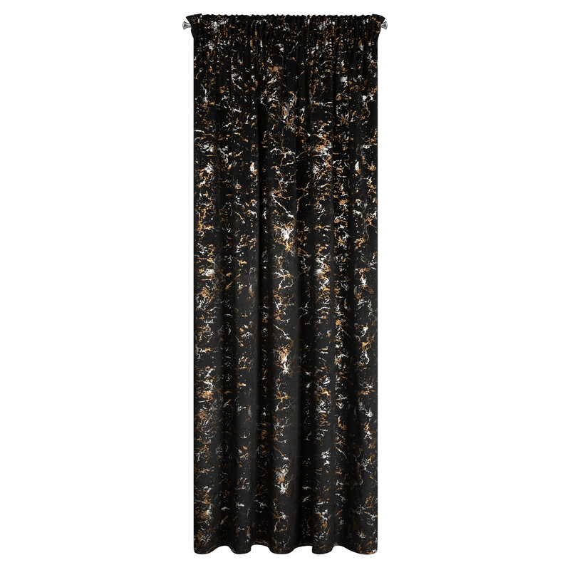 Zasłona gotowa Dori czarna 140 x 270 cm – zaciemniająca i stylowa