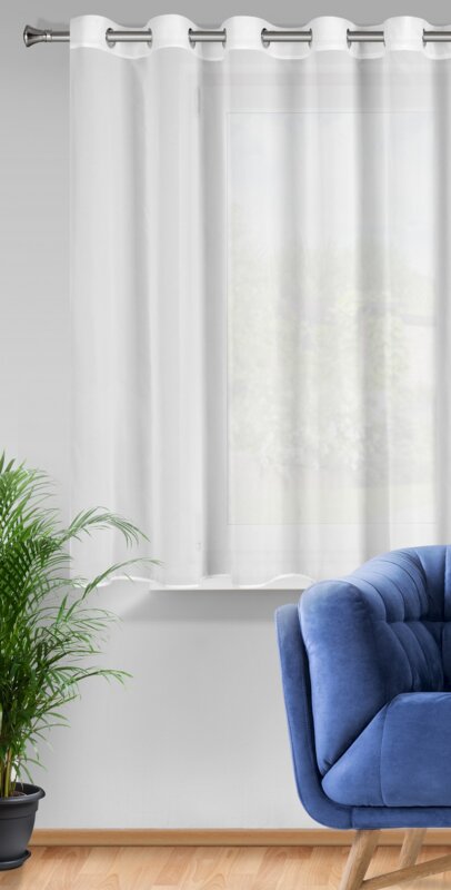 Firana gotowa Arleta biała 295 x 160 cm – subtelnie rozprasza światło