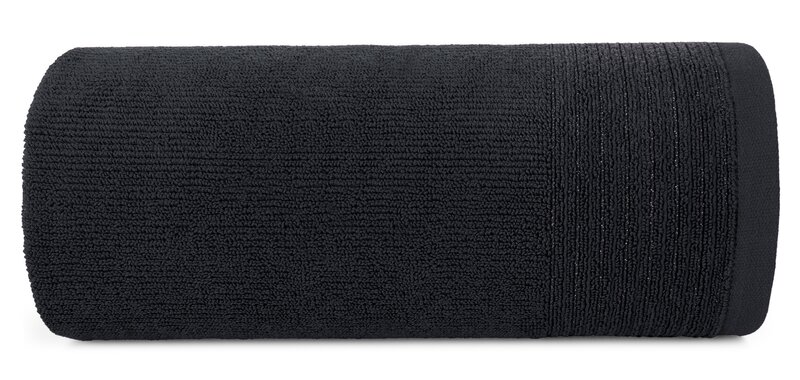 Ręcznik Lari czarny 70 x 140 cm – miękki i chłonny