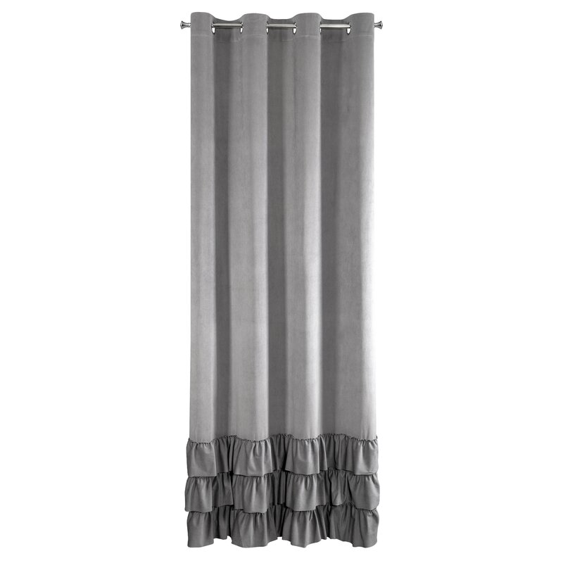 Zasłona gotowa Megi stalowa 140 x 250 cm – stworzy przytulny nastrój
