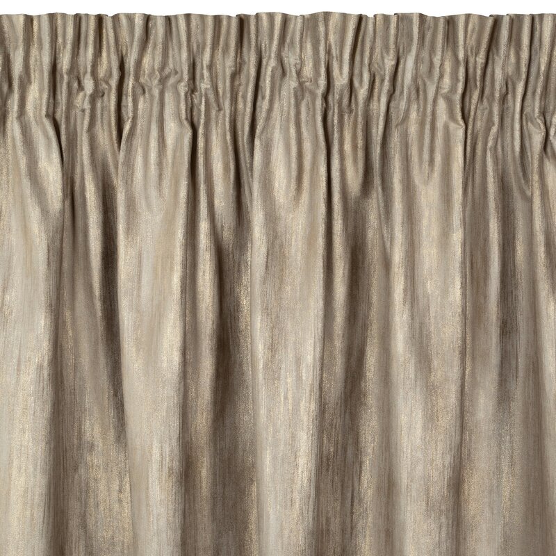 ZASŁONA GOTOWA ESTEL NA TAŚMIE 140 X 270 CM CIEMNOBEŻOWY
