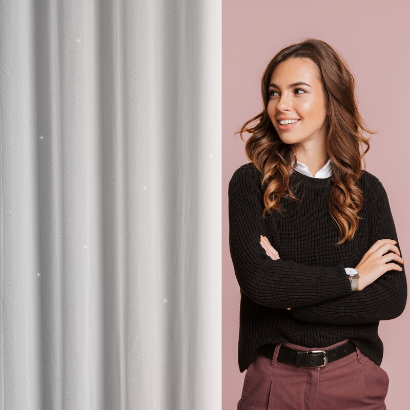 Firana gotowa Ariadna biała 140 x 250 cm – rozświetla wnętrze