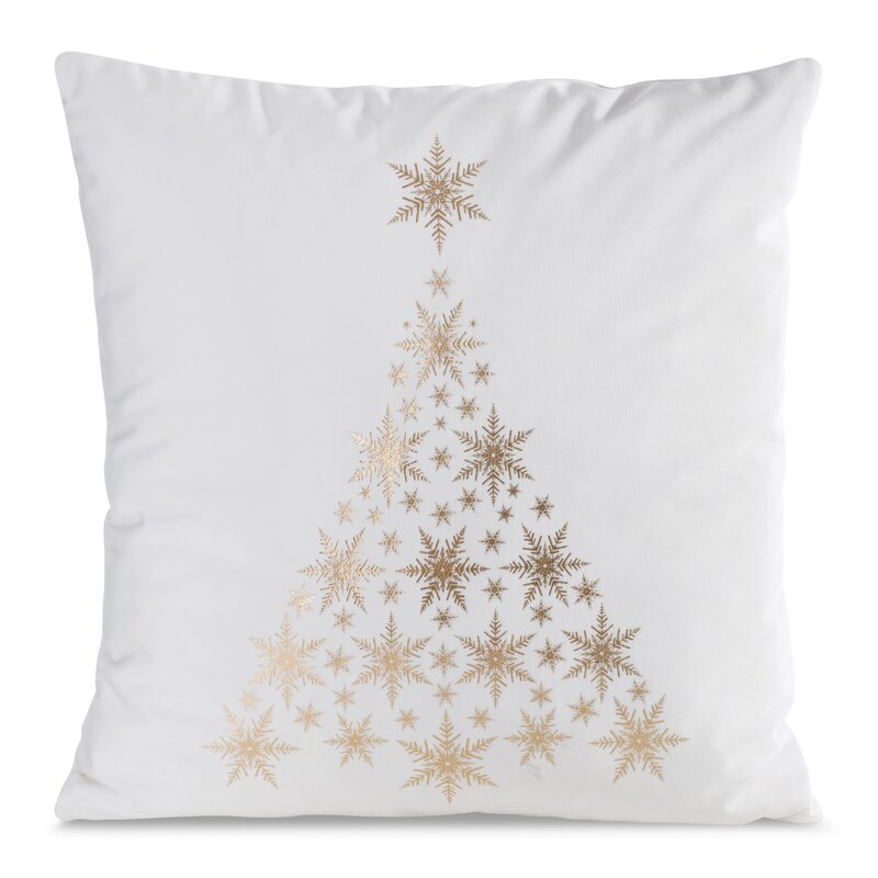POSZEWKA ŚWIATECZNA JOY5B 45 X 45 CM BIAŁY
