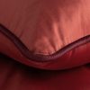 Pościel satynowa Lunara marsala 160x200 cm – 100% bawełna