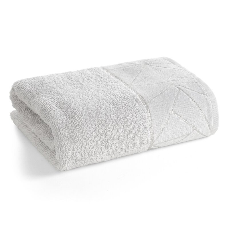 Puszysty ręcznik Cleo srebrny 70 X 140 cm – miękki i chłonny