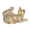 Figurka ceramiczna Haris złota 8 X 19 X 18 cm – ozdoba salonu i biura