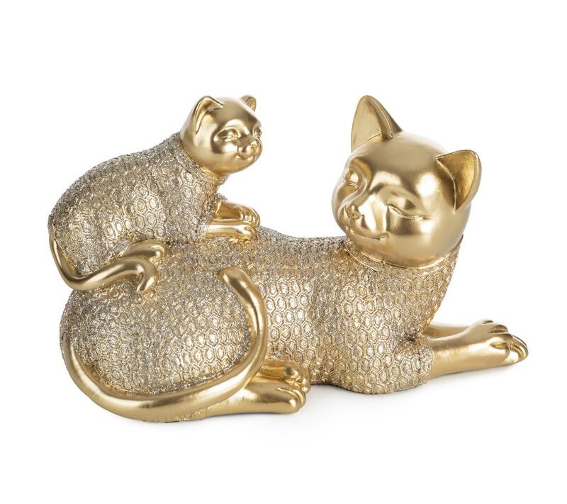 Figurka ceramiczna Haris złota 9 x 19 x 12 cm – doda blasku wnętrzu