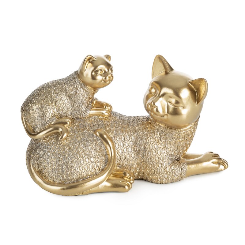 Figurka ceramiczna Haris złota 9 x 19 x 12 cm – doda blasku wnętrzu