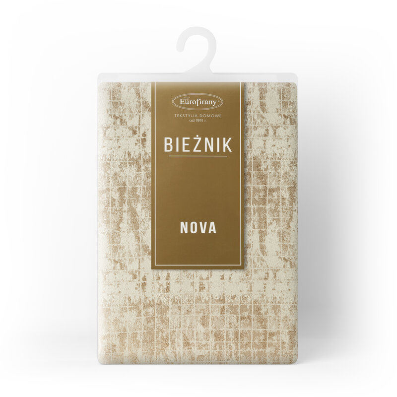 Bieżnik Alina beżowy 40 x 140 cm – doda uroku stołowi