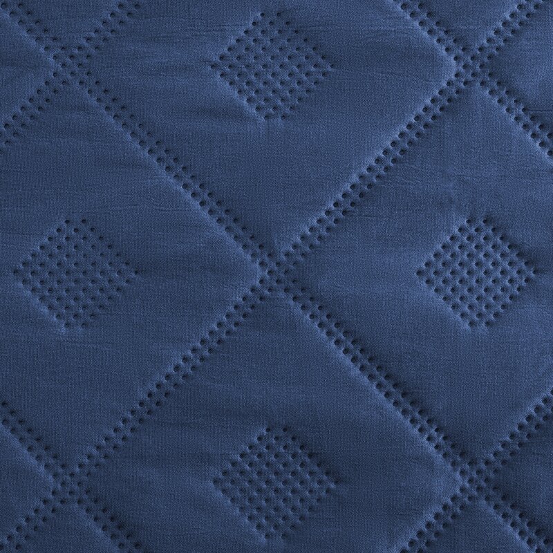 Narzuta microfibra Alara6 granatowa 220 x 240 cm – miękko otula łóżko