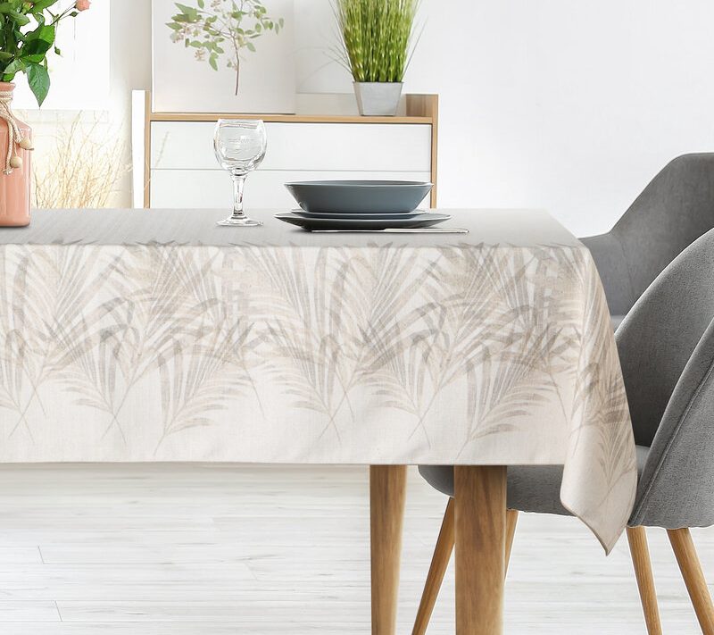 Obrus Ines beżowy 145 x 220 cm – dodaje lekkości