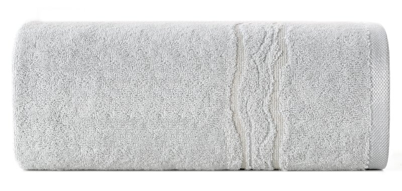 Ręcznik Karin srebrny 30 x 50 cm – dodaje blasku łazience