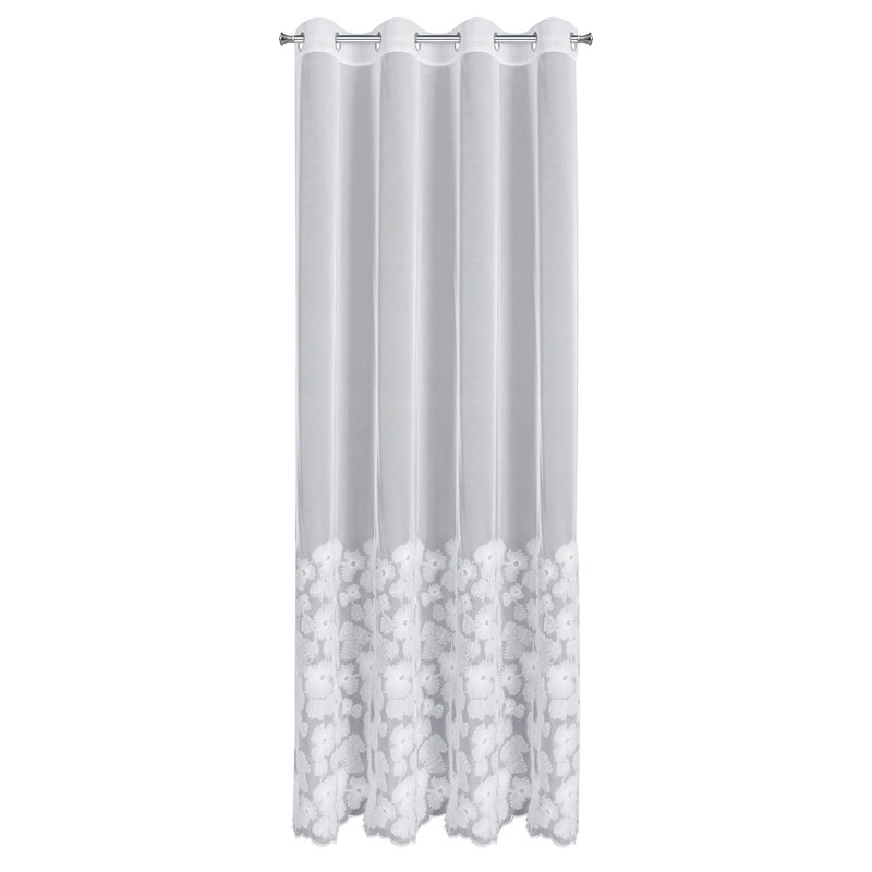 Zasłona gotowa Jasmin biała 140 X 250 CM – rozjaśnia wnętrze