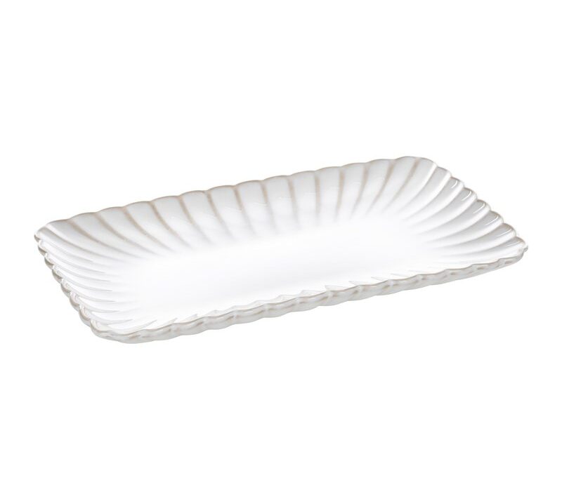 Patera dekoracyjna Avril kremowa 26 X 15 X 3 CM – idealna na drobiazgi