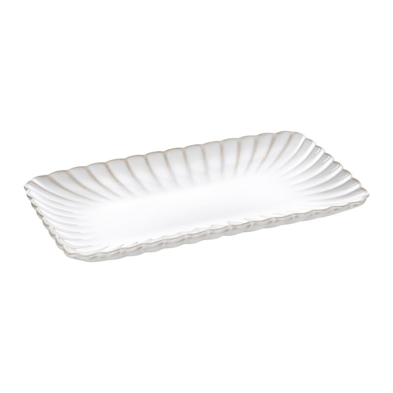 Patera dekoracyjna Avril kremowa 26 X 15 X 3 CM – idealna na drobiazgi