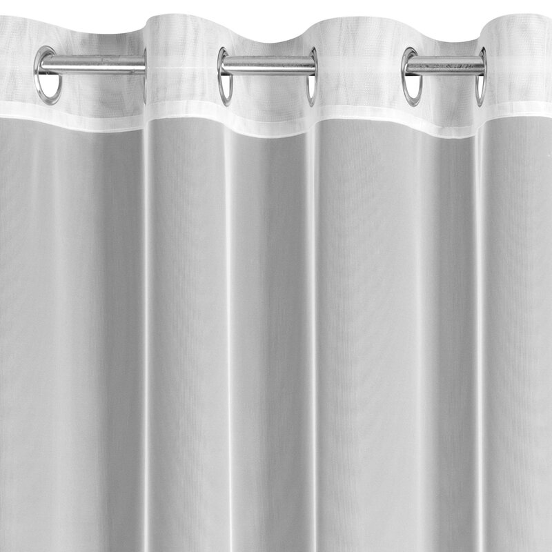 Firana gotowa Talia biała 350 X 150 CM – rozświetla wnętrze