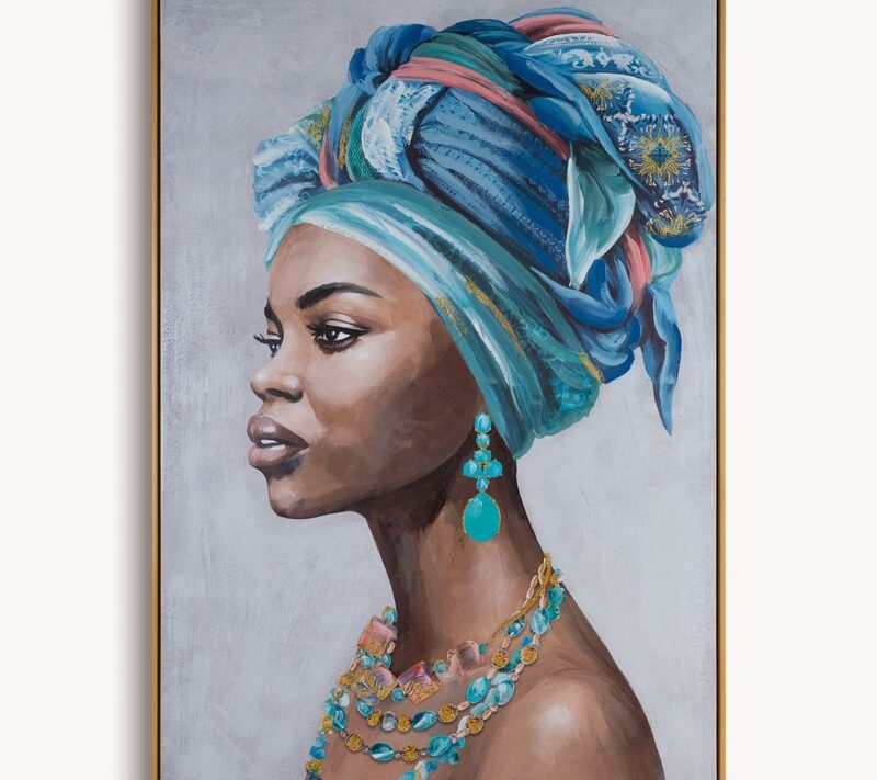 Obraz ręcznie malowany szary 80 X 120 cm – doda stylu i harmonii