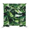 Siedzisko tarasowe zielone 40x40x5 – z tropikalnym wzorem
