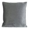 Poszewka velvet niebieska 45 x 45 cm – stylowy akcent