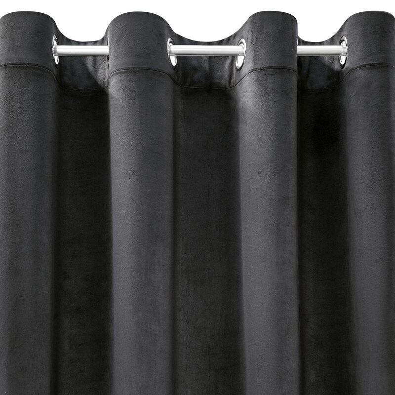 Zasłona gotowa D91 czarna 140 x 250 cm – zaciemnia i chroni