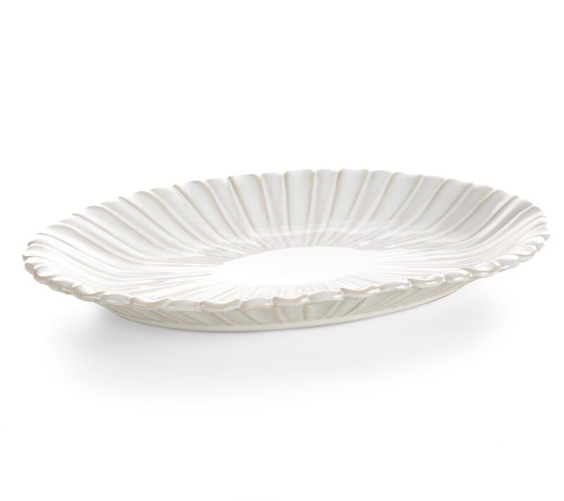 Patera ceramiczna Avril kremowa 31 x 20 x 3 cm – pięknie eksponuje owoce