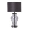 Lampa stołowa Isla grafitowa O 38 x 75 cm – tworzy przytulny klimat