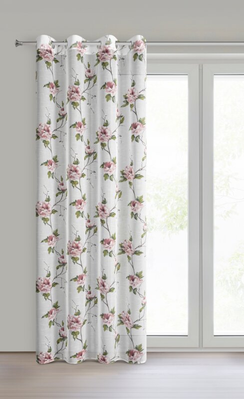 Zasłona gotowa biała 135 x 250 cm – dodaje przytulności