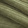 Narzuta oliwkowa 220 x 240 cm – imitacja szenilu