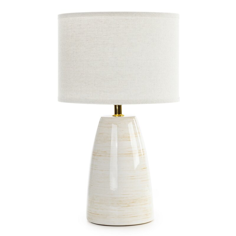 LAMPA DEKORACYJNA GRACE (01) O 23 X 39 CM KREMOWY