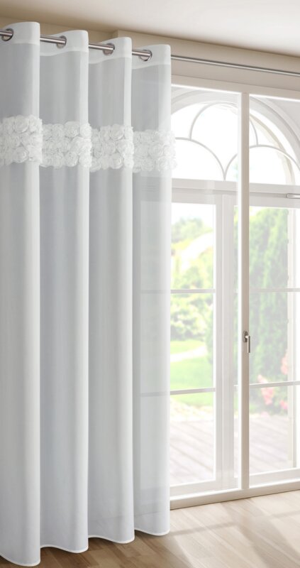 Zasłona gotowa Eva Minge biała 140 x 250 cm – dodaje romantyzmu
