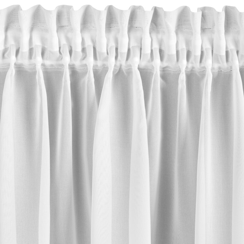 Firana gotowa Lili biała 150 x 30 cm – rozprasza światło