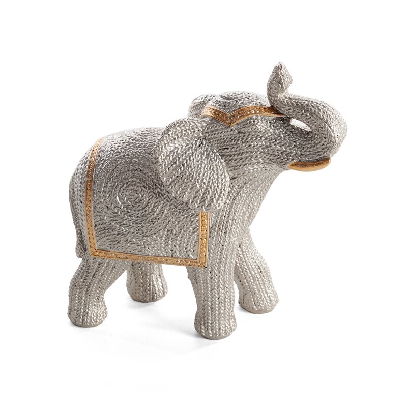 Figurka ceramiczna Valeri srebrna 13 X 6 X 14 cm – z precyzyjnymi detalami