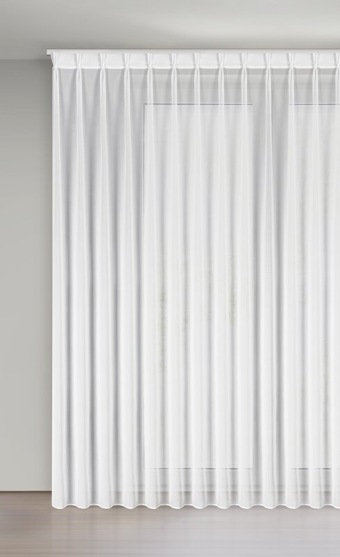 Firana gotowa Ruby biały 230 x 270 cm – rozświetla wnętrze