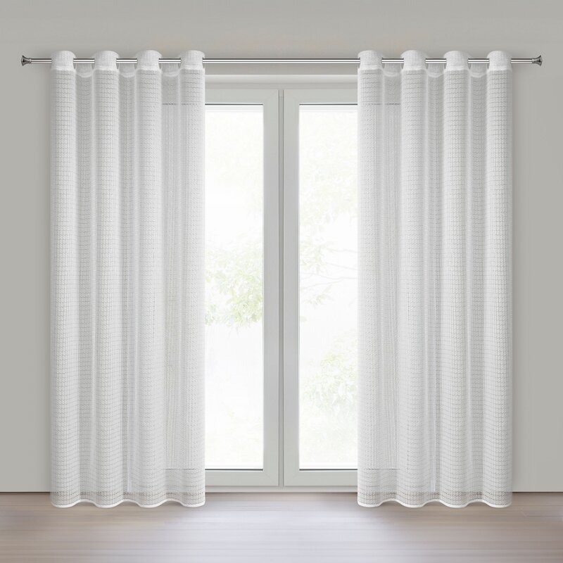Firana gotowa Elira biała 140 x 250 cm – rozprasza światło