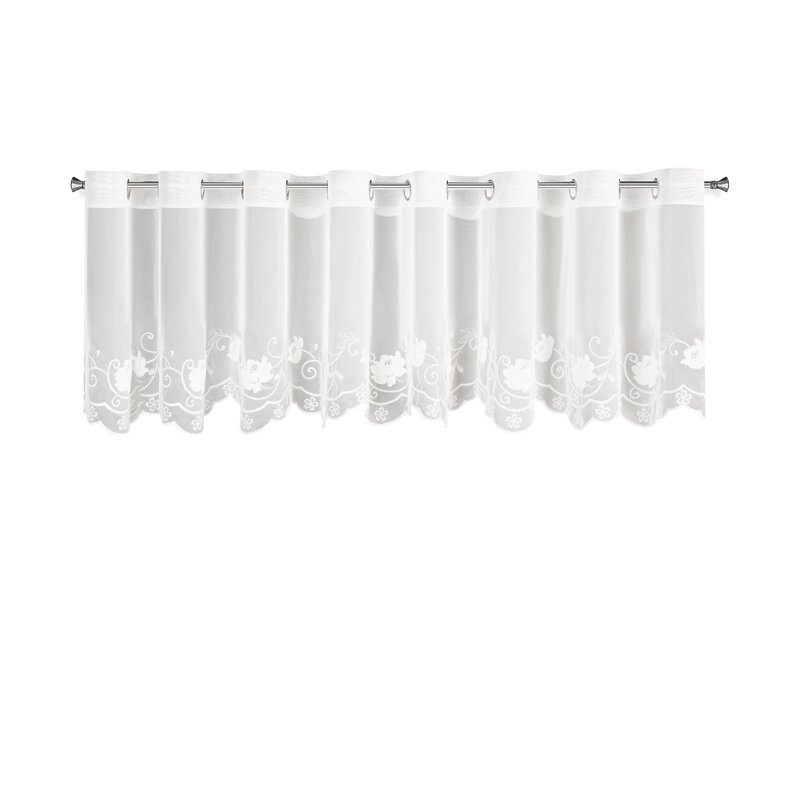 Firana gotowa Leti biała 350 x 70 cm – rozprasza światło