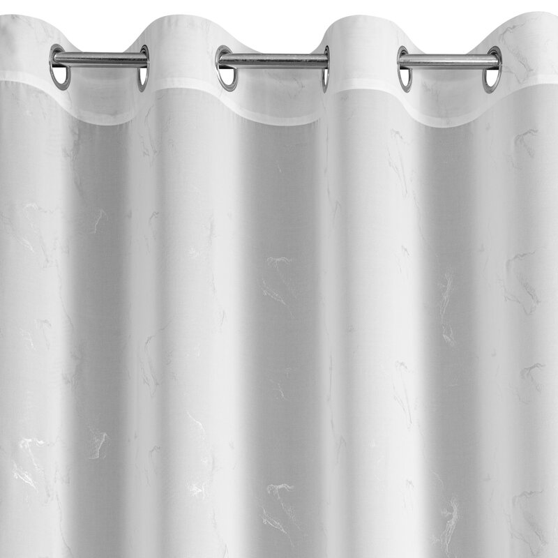 Firana gotowa IVA biała 140 X 270 CM – rozświetla wnętrze