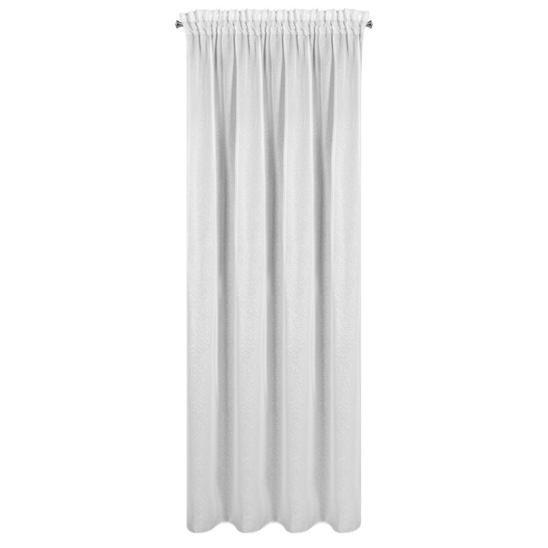 Firana gotowa Tulsa biała 140 x 270 cm – rozświetla wnętrze