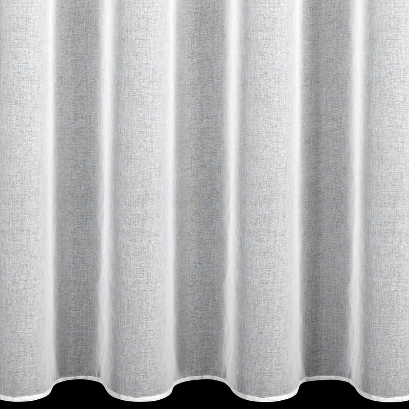 Firana gotowa świąteczna biała 140x250 cm – gotowa do zawieszenia