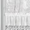 Zasłona świąteczna SW/XMAS/FIR biała 150x60 cm – gotowa do zawieszenia