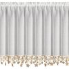 Zasłona świąteczna BIAŁA 150x90 cm – gotowa do zawieszenia