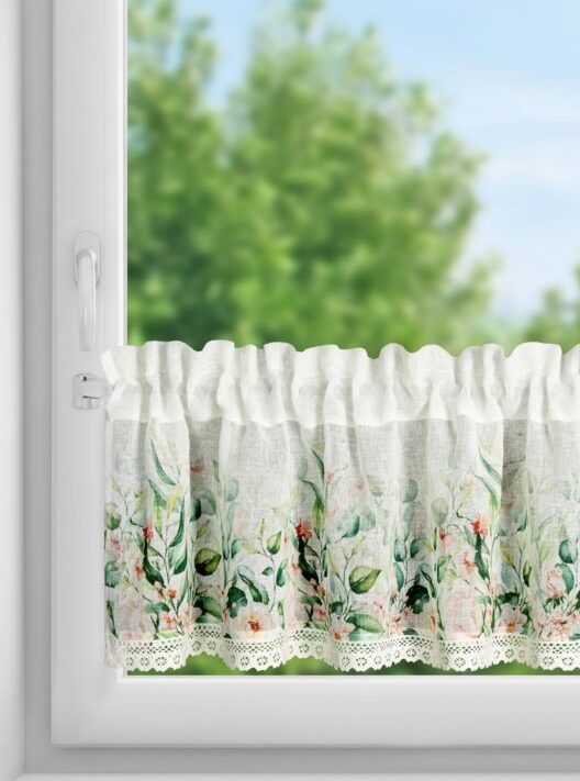 Firana gotowa Estera biała 150 x 30 cm – rozjaśnia wnętrze