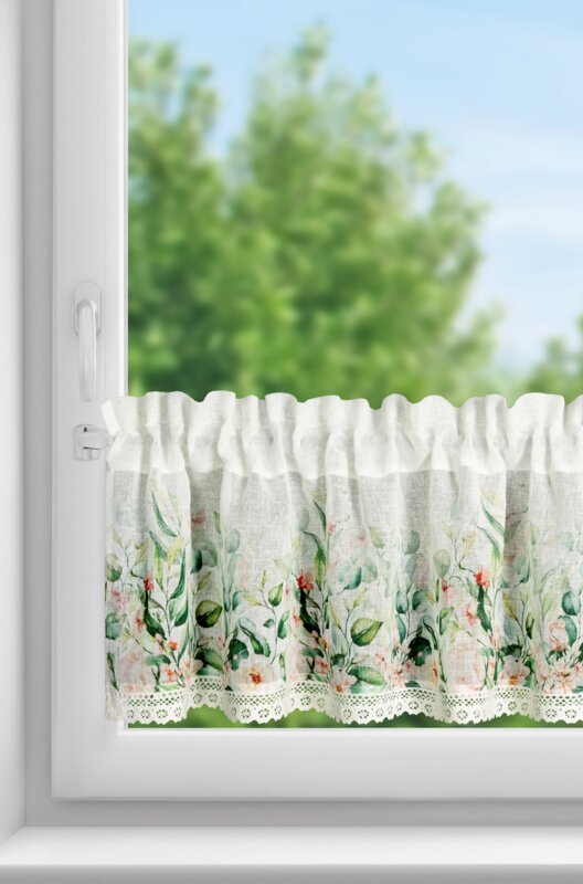 Firana gotowa Estera biała 150 x 30 cm – rozjaśnia wnętrze