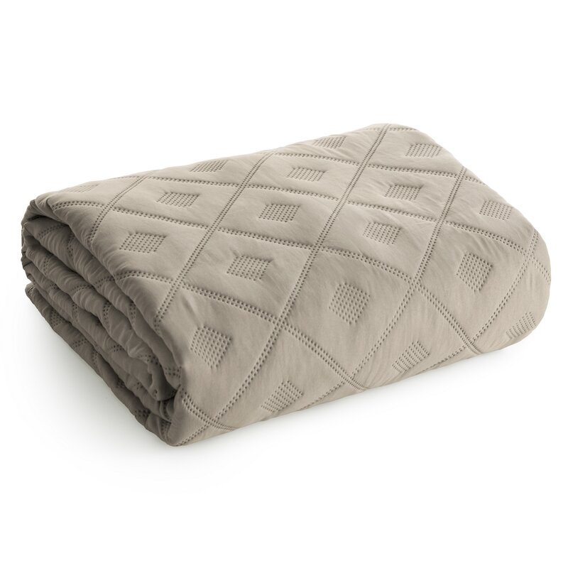 Narzuta microfibra Alara6 ciemnobeżowa 200 x 220 cm – dodaje przytulności