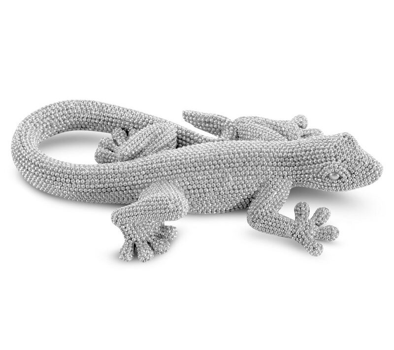 Figurka ceramiczna Eldo srebrna 19 X 10 X 4 CM – subtelny blask