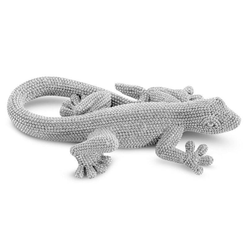 Figurka ceramiczna Eldo srebrna 19 X 10 X 4 CM – subtelny blask