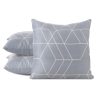 Poszewka Design91 stalowa 40 x 40 cm – doda szyku wnętrzu