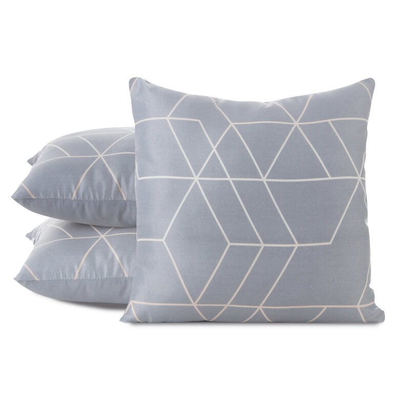 Poszewka Design91 stalowa 40 x 40 cm – doda szyku wnętrzu