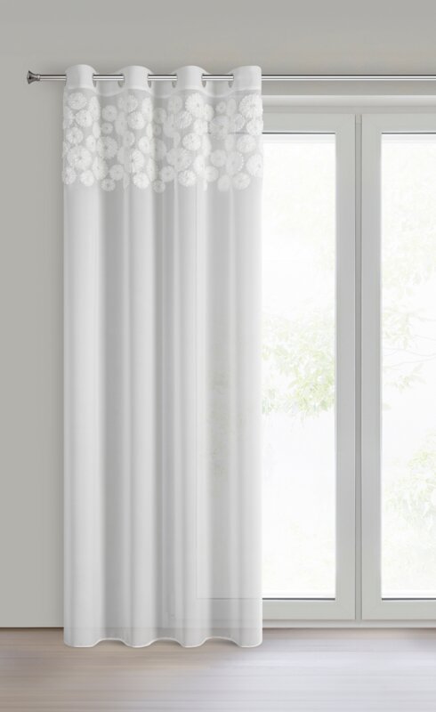 Firana gotowa Gisela biała 140 X 250 cm – rozświetla wnętrze